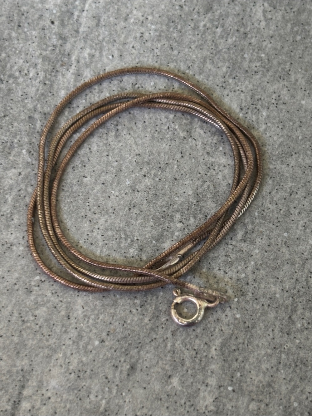 .925 SNAKE CHAIN NECKLACE Vintage Real Solid Sterling Silver Fine Jewelry 18”